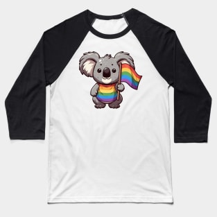 Gay Pride Koala Bear Baseball T-Shirt